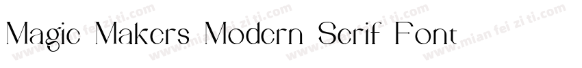 Magic Makers Modern Serif Font字体转换